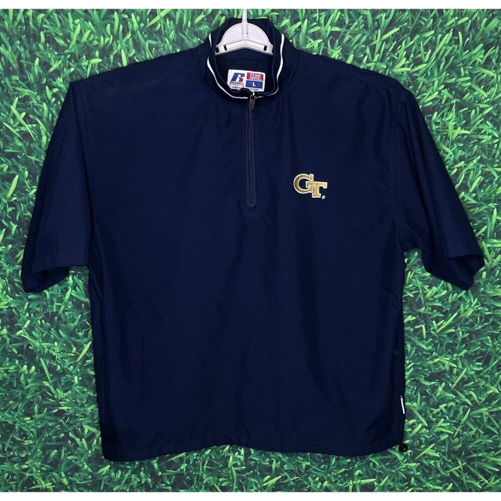 Georgia Tech Yellow Jackets Team Issue Short Sleeve Water Resistant Large Jacket